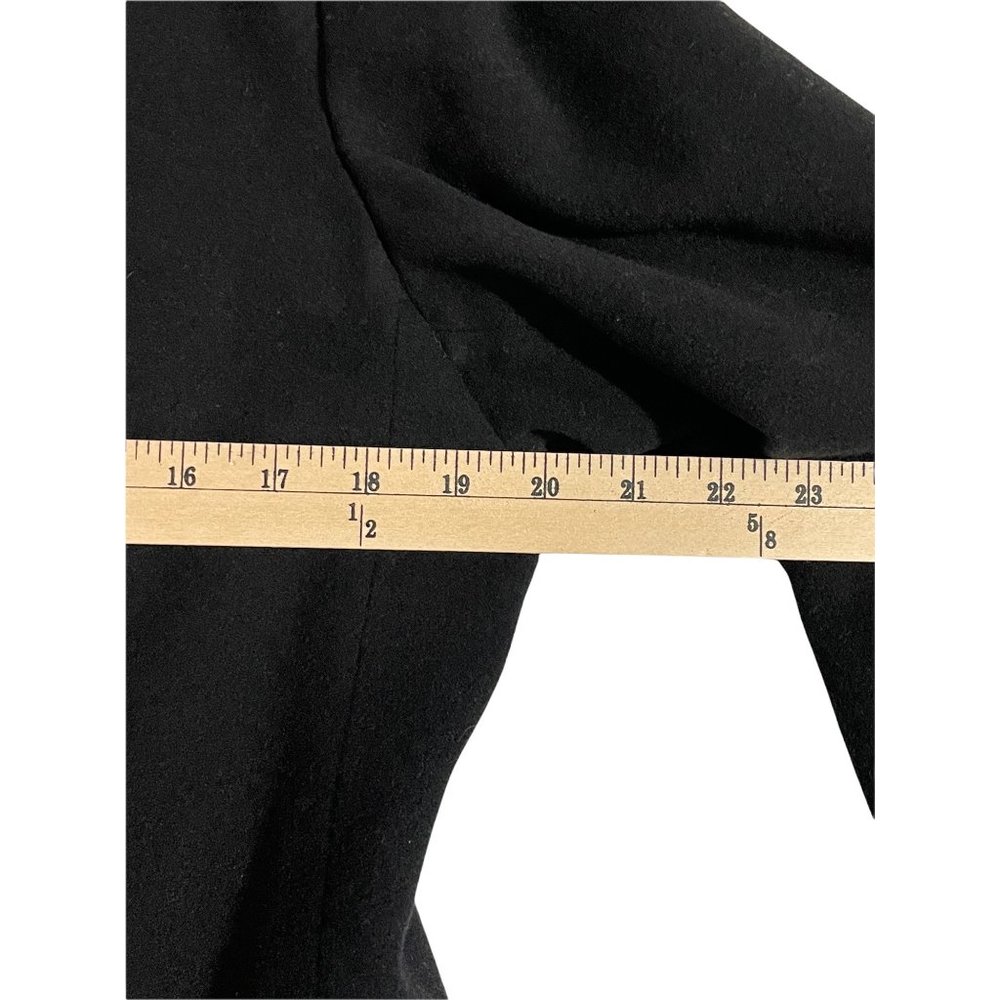 Vintage Casablanca Single Breasted Wool Cashmere Blazer Black Womens Size 12 - Picture 6 of 12